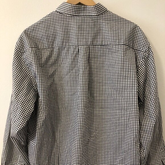 Peter Millar Golf 100% Cotton Checkered Long Sleeve Button-Down Shirt Large - Picture 5 of 12